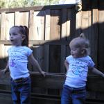 Paige & Kaylin... Kaylin is going to be a big cousin... Jana & Jason are Prego